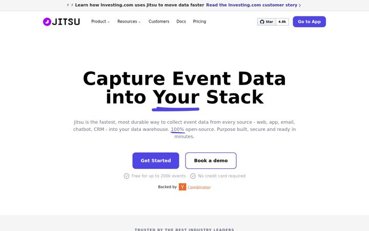 Screenshot von jitsu.com