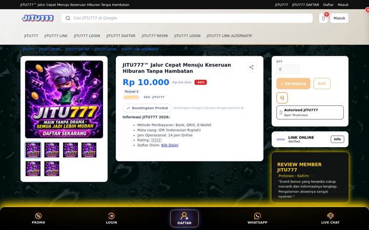 Screenshot of jitu777s.org