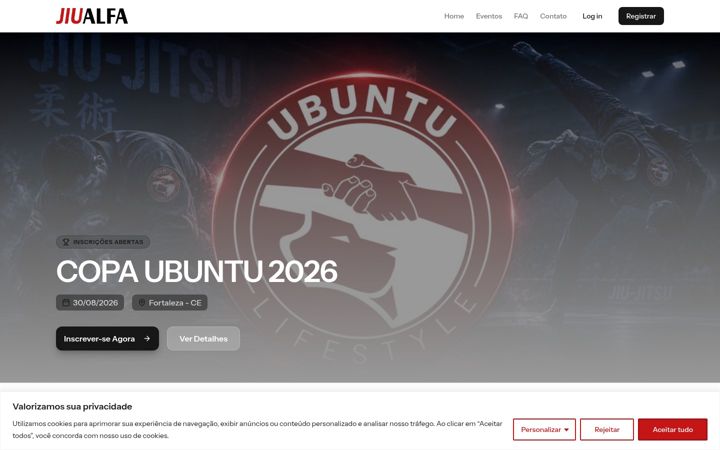 Screenshot of jiualfa.com.br
