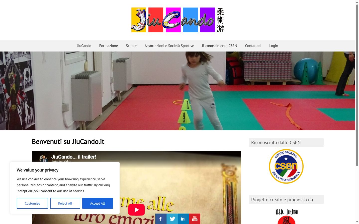 Sutikimo reklamjuostės, rodytos prieš bet kokią sąveiką, ekrano kopija