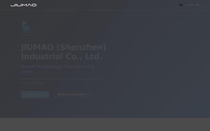 Screenshot of jiumaoos.com
