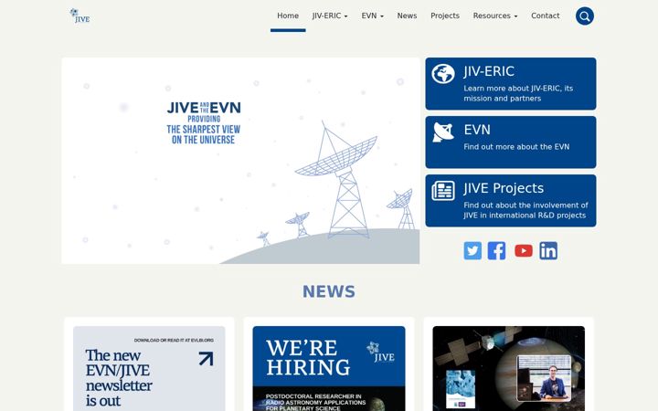Screenshot of jive.eu