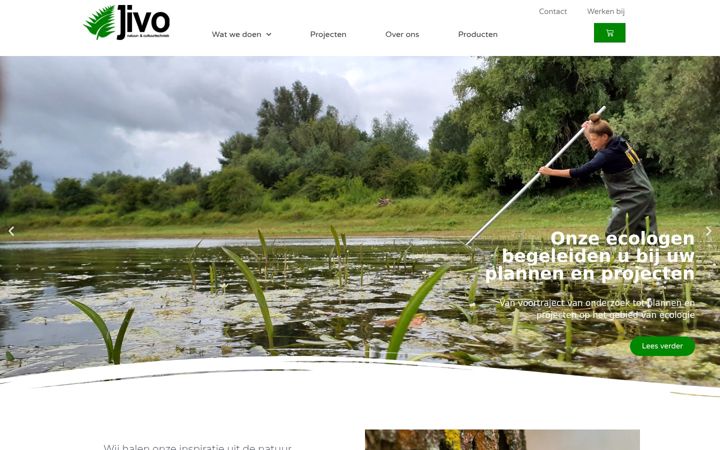 Screenshot di jivonatuurtechniek.nl