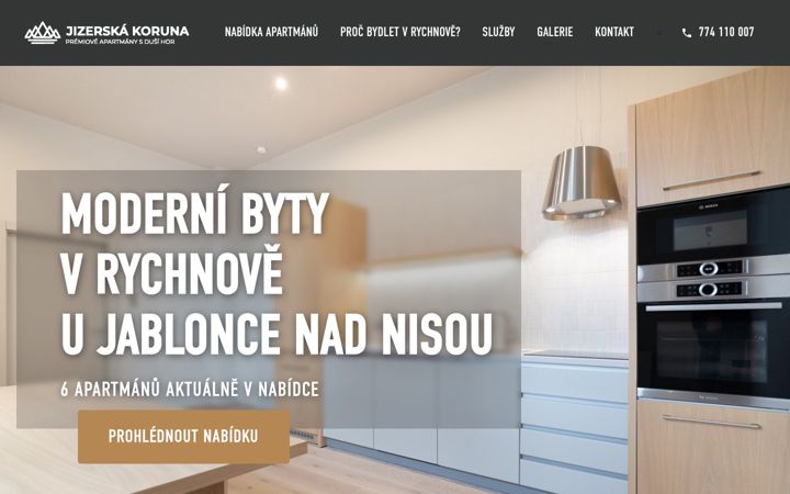Screenshot of jizerskakoruna.cz