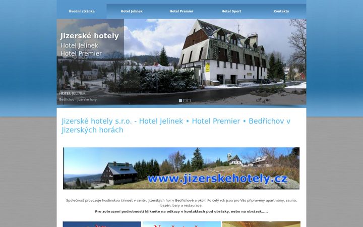 Screenshot of jizerskehotely.cz