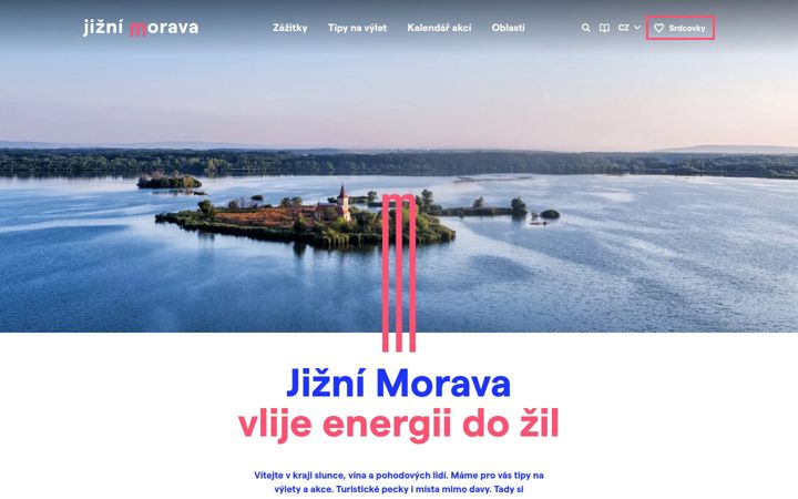 Screenshot of jizni-morava.cz