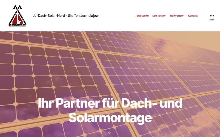 Screenshot of jj-dach-solar-nord.de