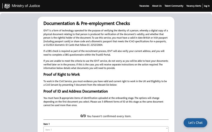 Screenshot of jj-document-checker.co.uk