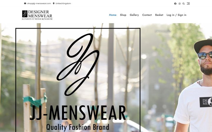 Screenshot of jj-menswear.com