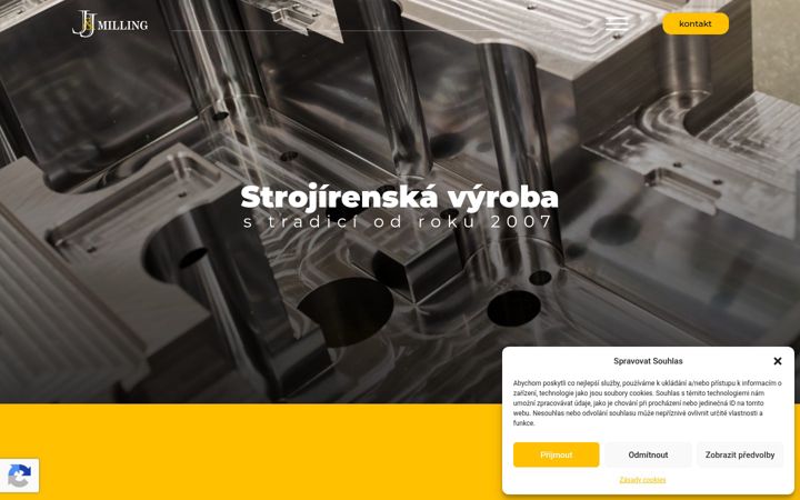 Screenshot of jj-milling.cz