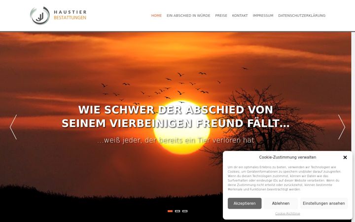 Screenshot of jj-tierbestattungen.de
