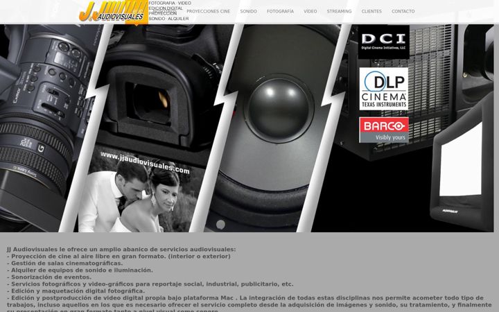 Screenshot of jjaudiovisuales.com