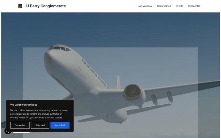 Screenshot of jjbarry.com