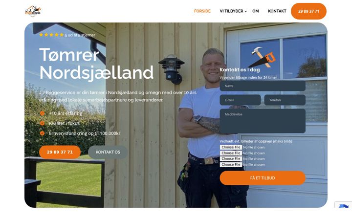 Screenshot of jjbyggeservice.dk