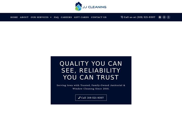 Skærmbillede af jjcleaningservices.co