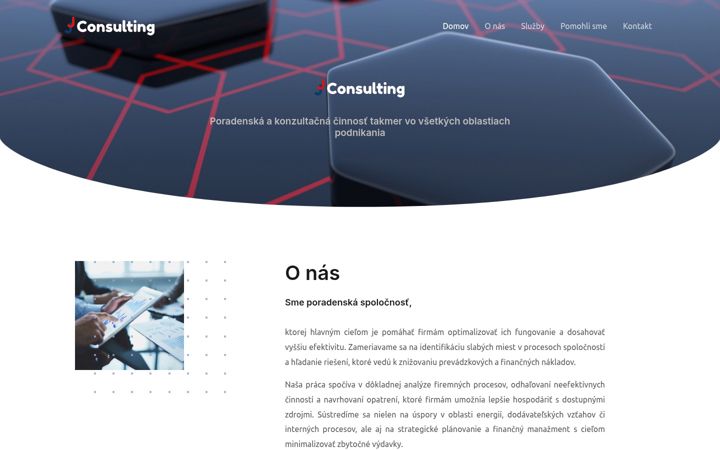 Screenshot of jjconsulting.sk