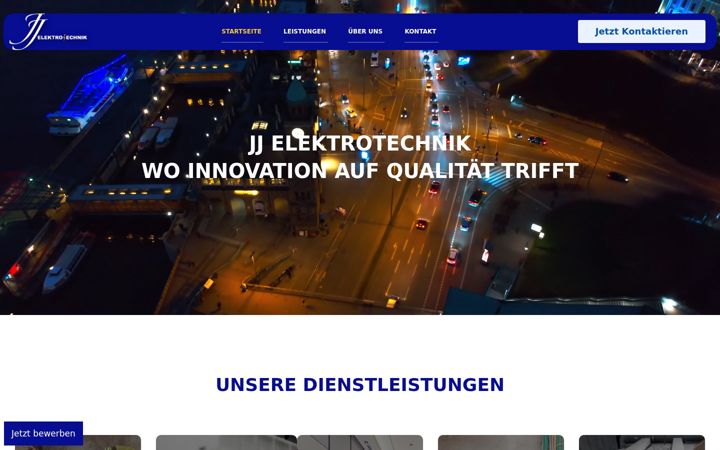 Screenshot of jjelektrotechnik.de