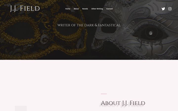 Screenshot of jjfieldauthor.com