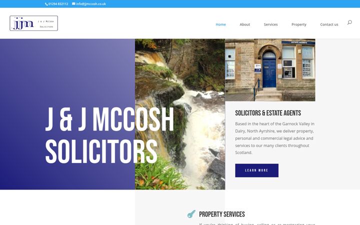 Screenshot of jjmccosh.co.uk