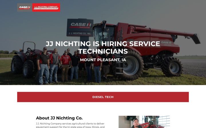 Screenshot of jjnichtingjobs.com