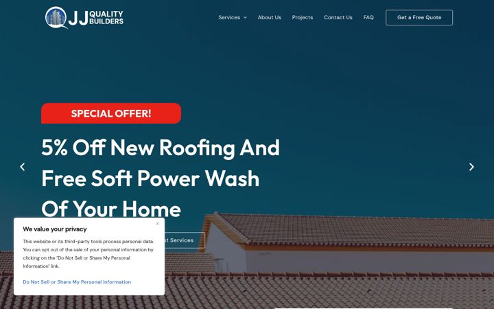 Screenshot of jjqualityflorida.com
