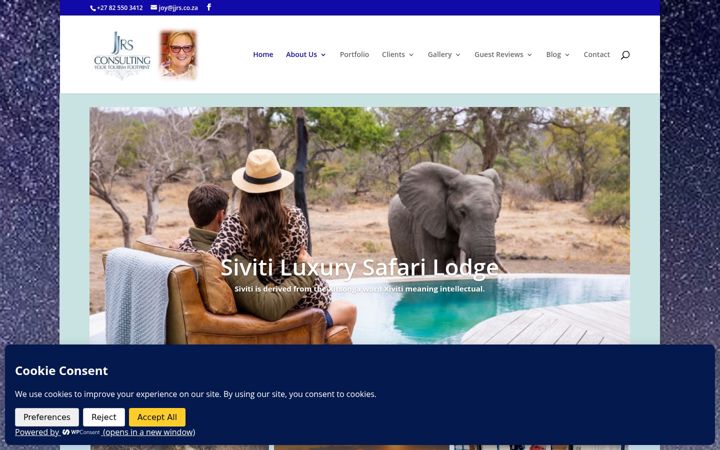 Screenshot of jjrsconsulting.co.za