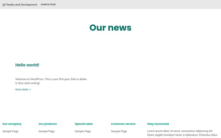Screenshot of jjsrealty.com