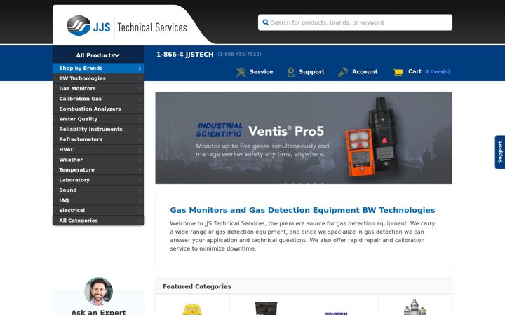 Screenshot of jjstech.com