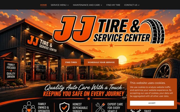 Screenshot of jjtires.net