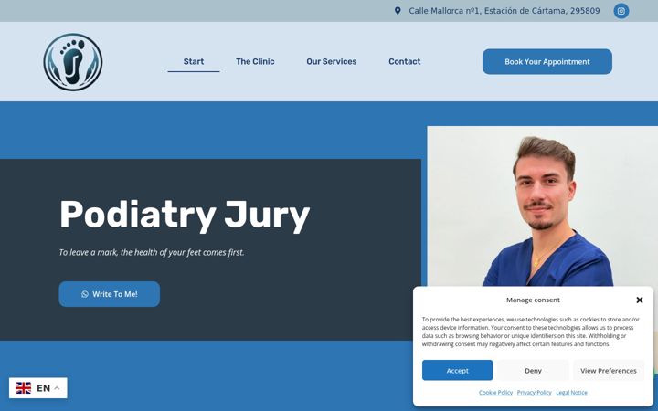 Screenshot of jjuradopodologia.com
