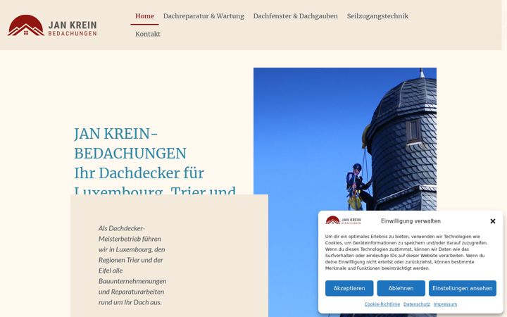 Screenshot of jk-bedachungen.de