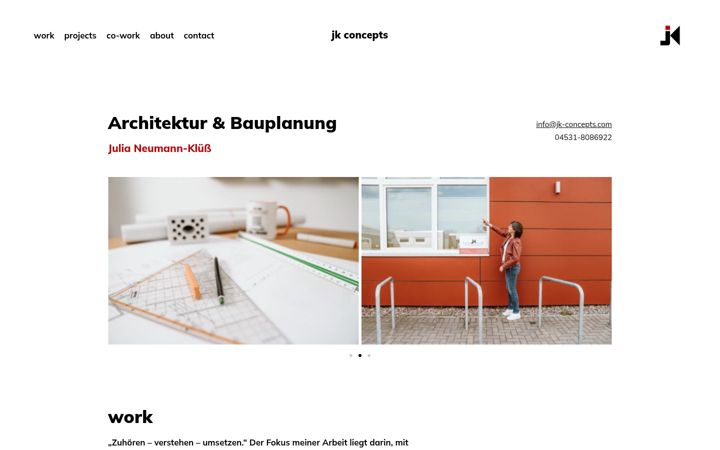Screenshot of jk-concepts.com