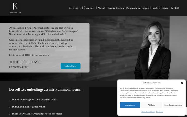 Screenshot of jk-finanzmaklerin.de