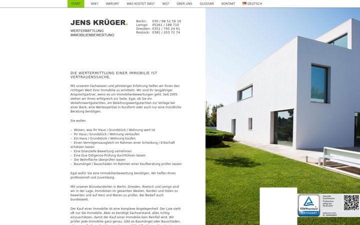 Screenshot of jk-wertermittlung.de