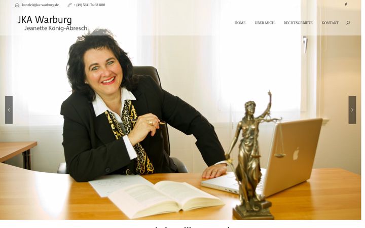 Screenshot of jka-warburg.de