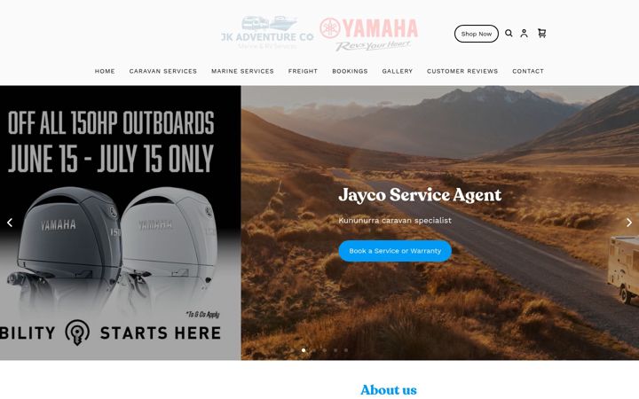 Screenshot of jkadventureco.com.au
