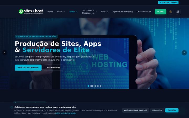 Screenshot of jkasites.com.br