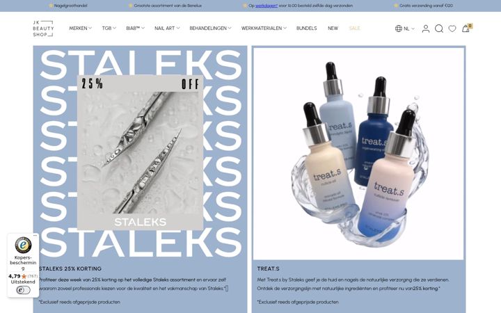 Screenshot of jkbeautyshop.nl