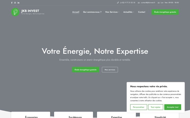 Screenshot of jkbinvest.fr
