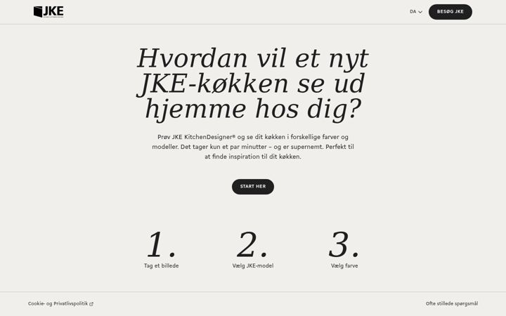 Screenshot of jkekitchendesigner.com