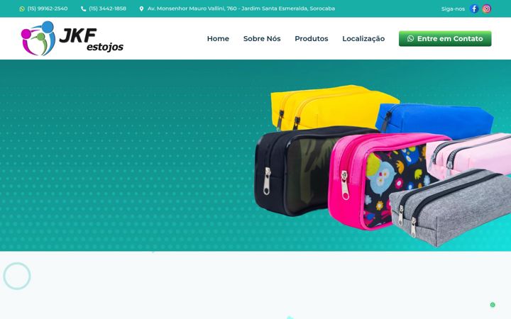 Screenshot of jkfestojos.com.br