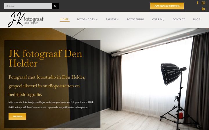 Screenshot of jkfotograaf.nl