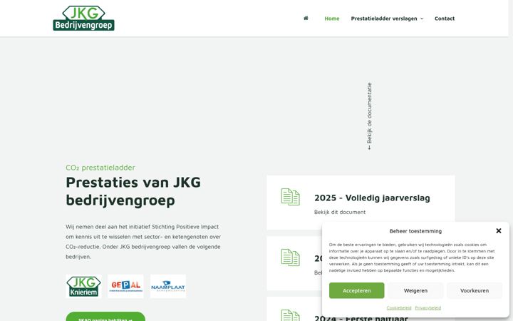 Screenshot of jkgbedrijvengroep.nl