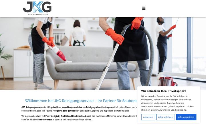 Screenshot of jkgreinigungsservice.de