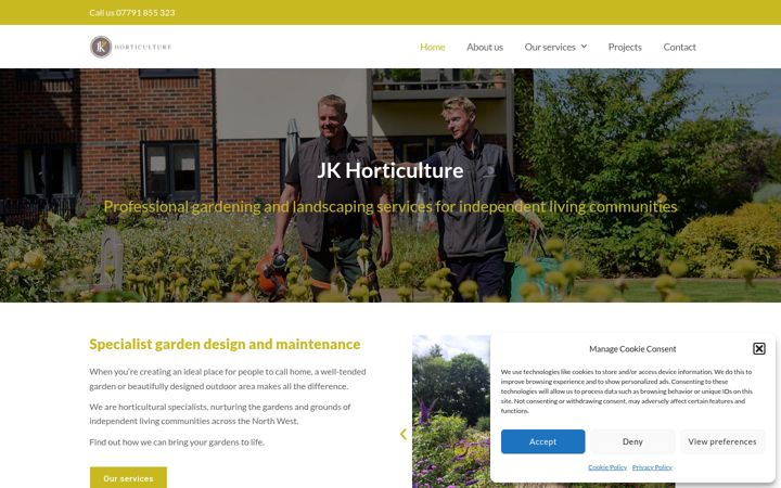 Screenshot of jkhorticulture.co.uk