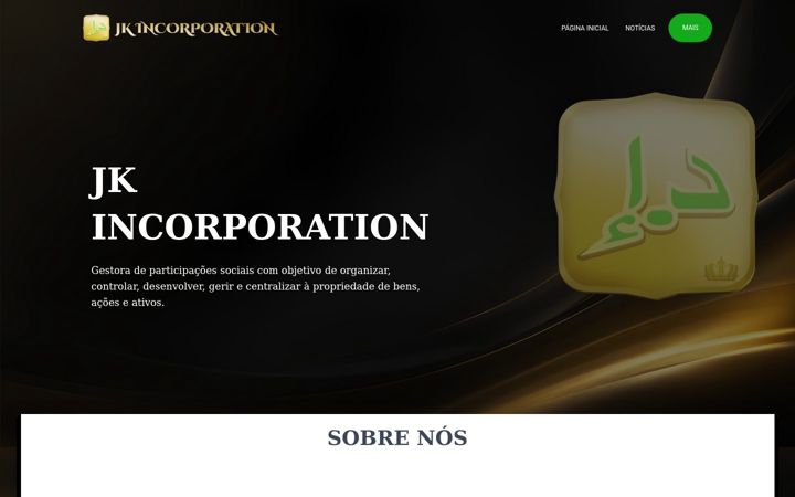 Screenshot of jkincorporation.com.br
