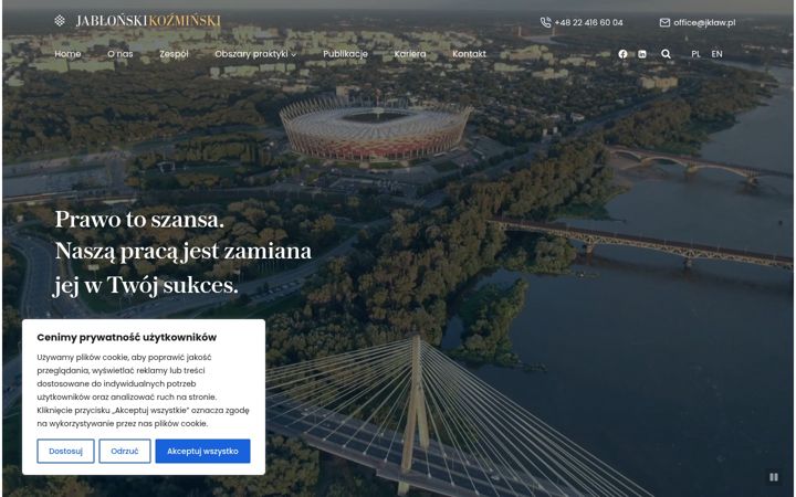 Screenshot of jklaw.pl