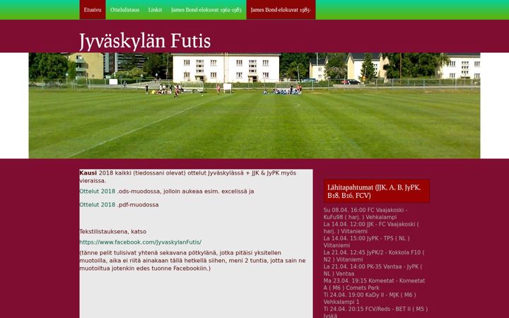 Screenshot of jklfutis.net