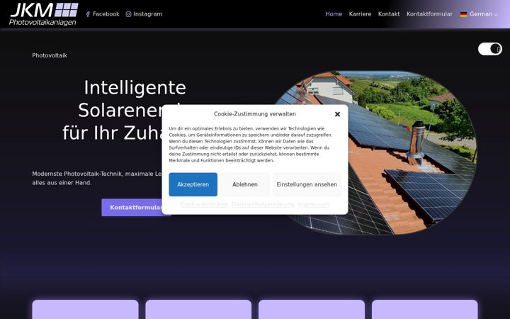 Screenshot of jkm-pv.de