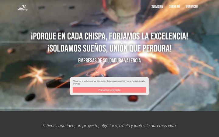 Screenshot of jkmetaldesign.es